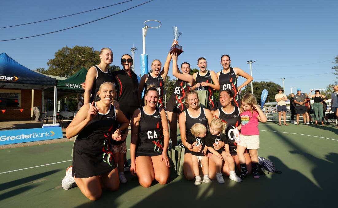 West Leagues Balance beat University of Newcastle in the Newcastle championship netball grand final at National Park on Saturday. Pictures by Jonathan Carroll