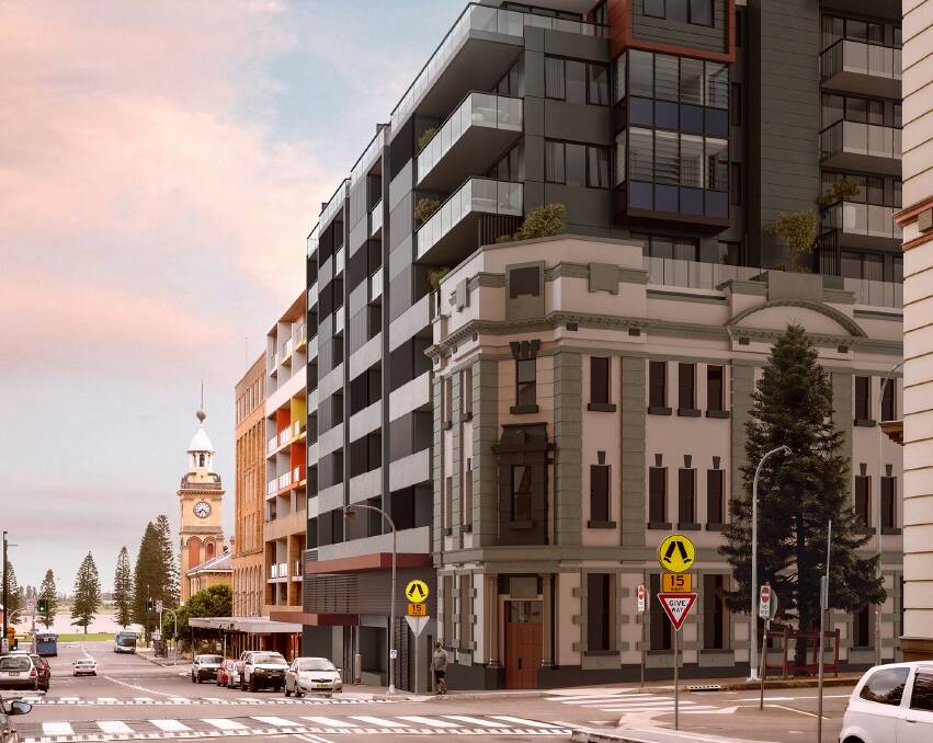 NEW LIFE: An artist's impression of Chapter, to be developed at 15 Watt Street, Newcastle and to comprise 38 residential apartments and ground-floor commercial.