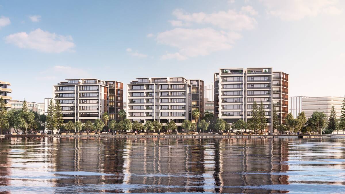 NEW OFFERING: An artist's impression of Horizon on the Harbour, which will feature 110 apartments across three buildings at Honeysuckle.
