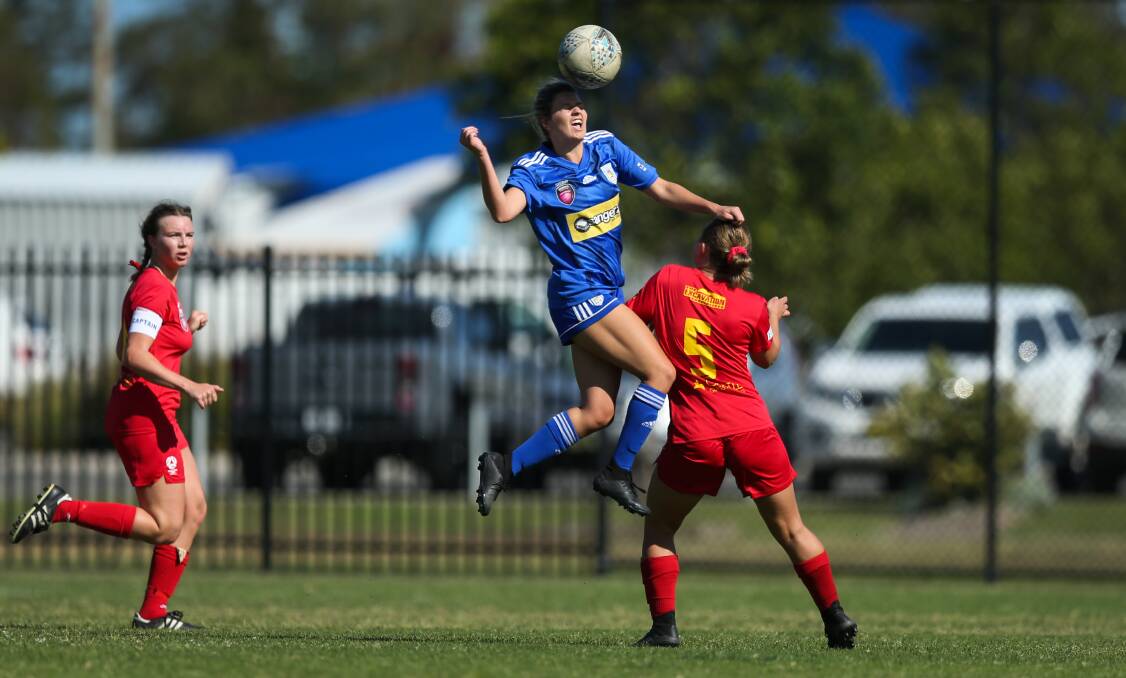 SIDELINED: Olympic's Jemma House, pictured in 2020, is expected back in action in the second round of NPLW NNSW. Picture: Marina Neil
