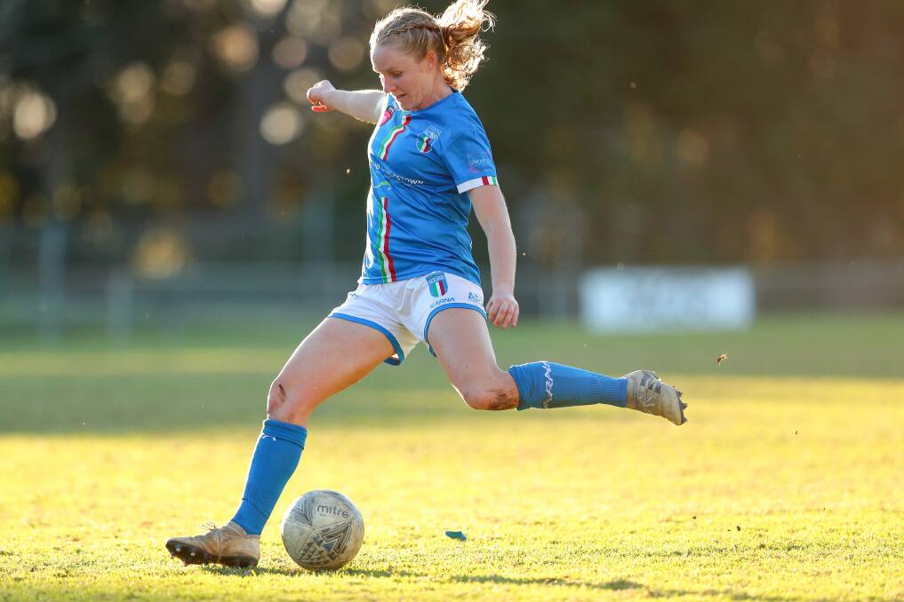 KEY PLAYER: Charlestown Azzurri speedster Jess Gentle in considered a threat by Maitland. Picture: Max Mason-Hubers