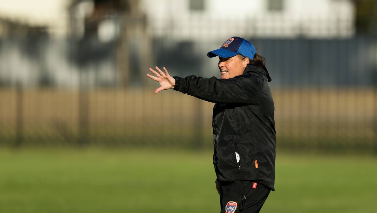 Jets coach Ash Wilson wants to see a fully focused 90-minute effort against Melbourne City next round. Picture by Jonathan Carroll