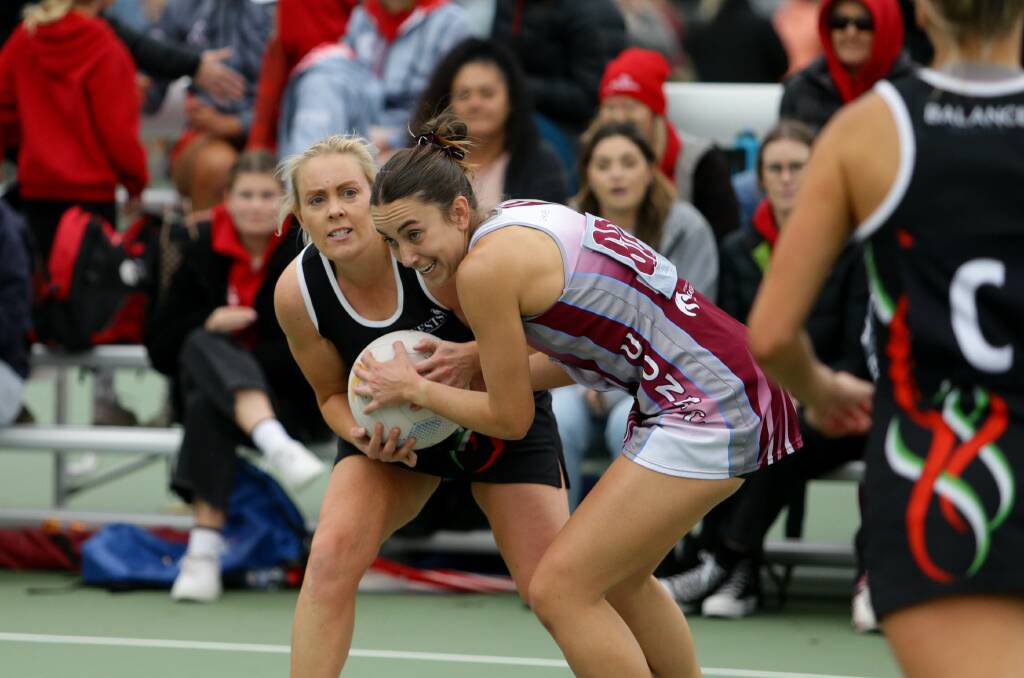 University's Angela Williams in action during last year's Newcastle netball grand final. Picture by Jonathan Carroll