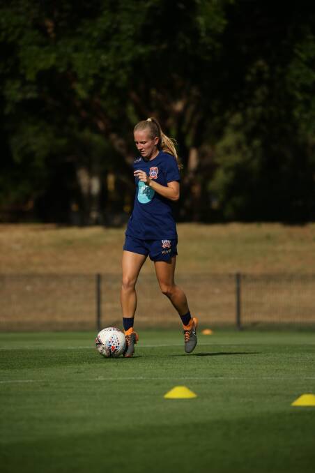 W-League Jets player Renee Pountney has gone to the United States to take up a college scholarship. Picture: Jonathan Carroll