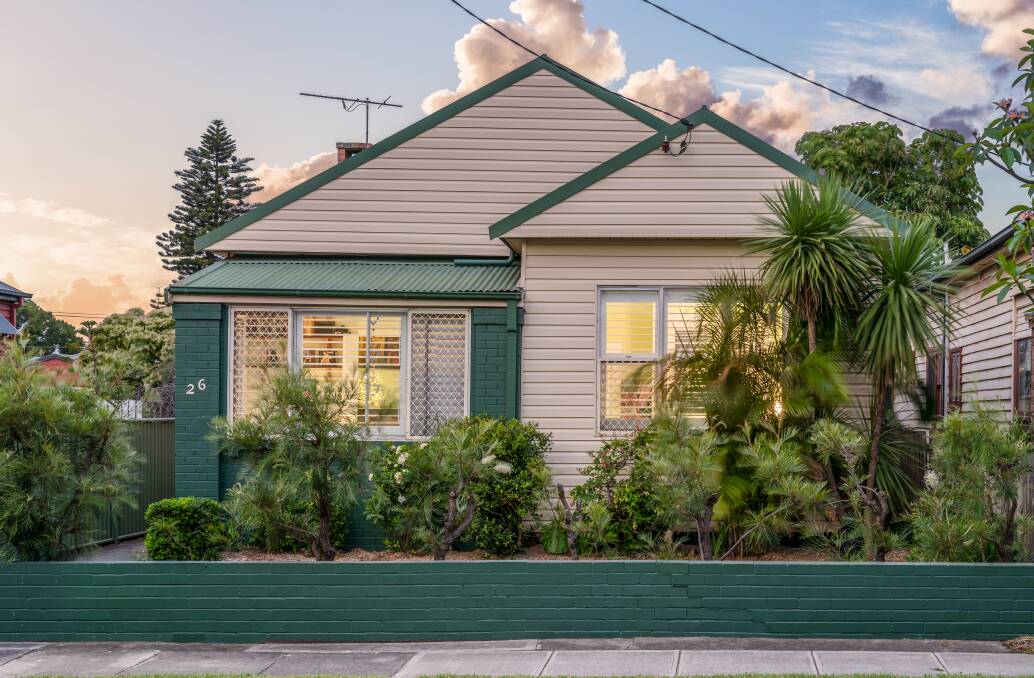 This home on a large block with rear-lane access at 26 Sunderland Street, Mayfield has a guide of $740,000 to $790,000.