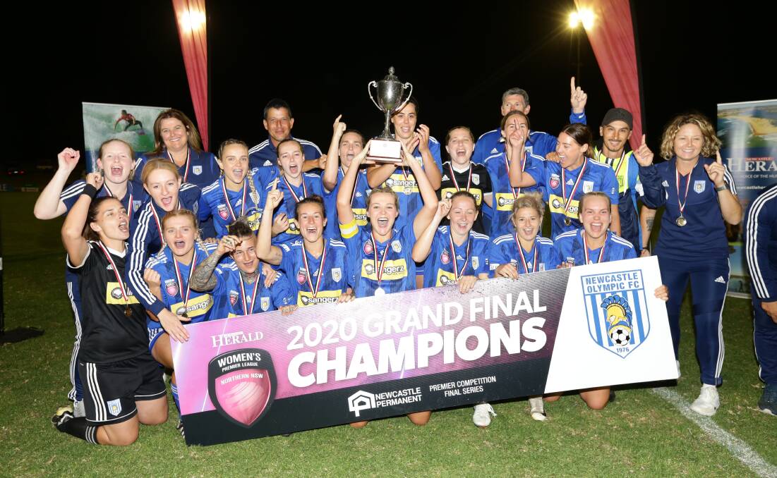 Newcastle Olympic were NNSW WPL champions in 2020. No finals were played last year due to COVID. Picture: Jonathan Carroll