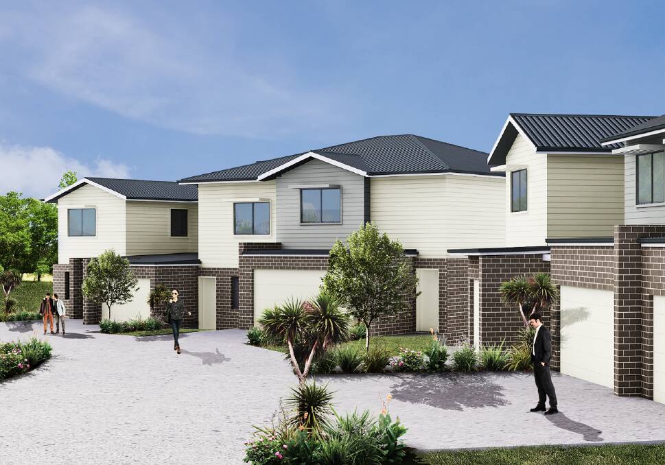 The nine two-bedroom and 19 three-bedroom townhouses will be located at 158a Croudace Road in Elermore Vale.