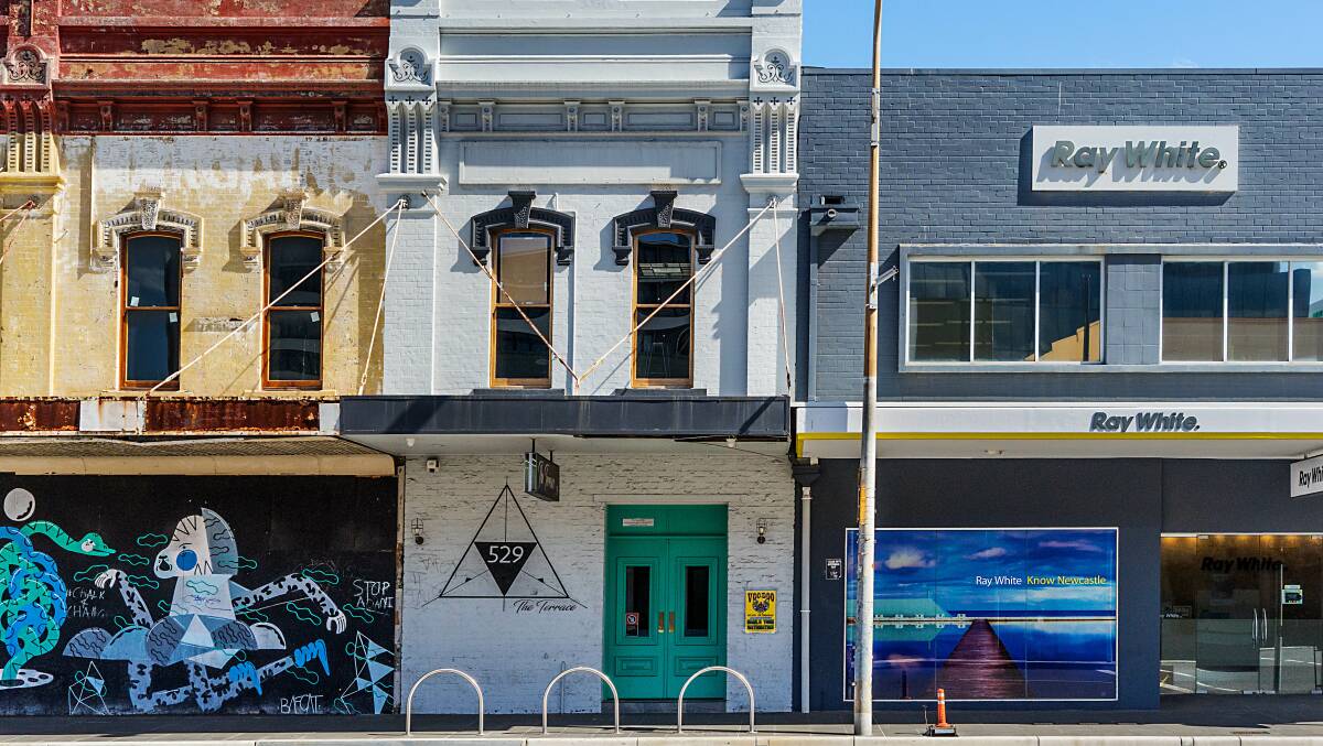 INVESTMENT: The Hunter Street building where The Terrace Bar operates is set for auction on Wednesday. 