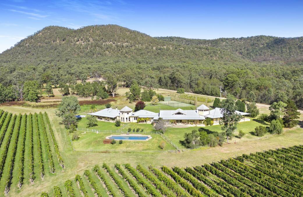GRAND OFFERING: Australia's 7th Master of Wine Robin Tedder and his wife Rita are selling their Hunter Valley Vineyard estate Glenguin after 27 years of ownership.