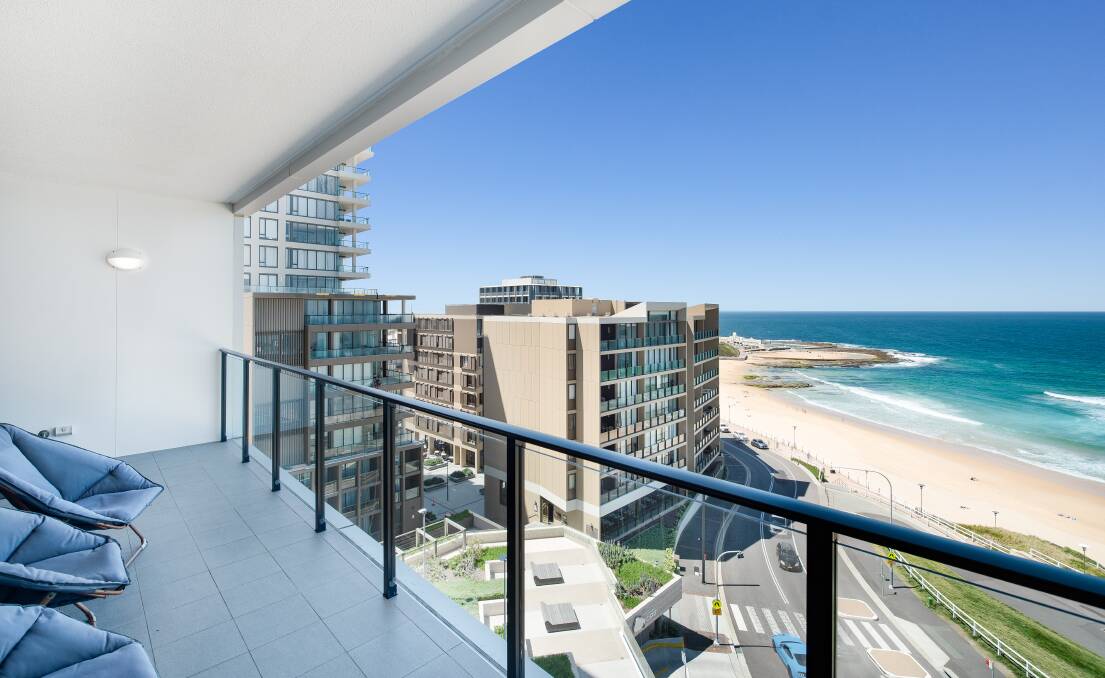 QUICK MOVING: This sixth-floor one-bedder in Arena overlooking Newcastle beach sold within its first week on the market.