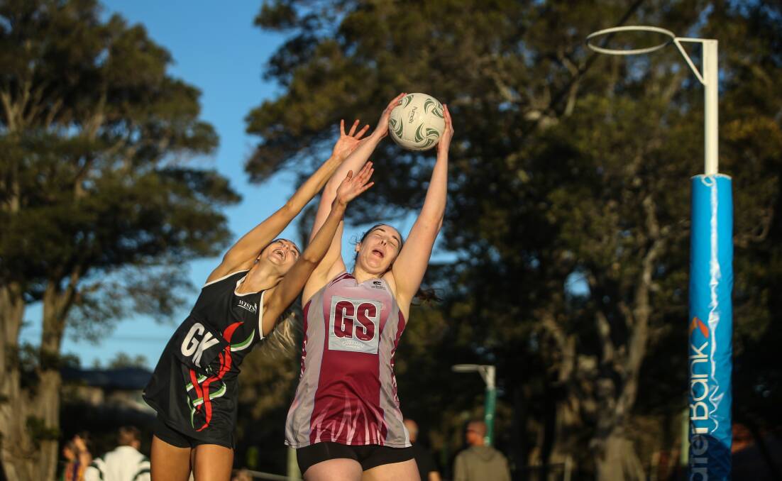 West Leagues Balance and University of Newcastle are evenly matched going into the Newcastle championship netball grand final. Picture by Marina Neil