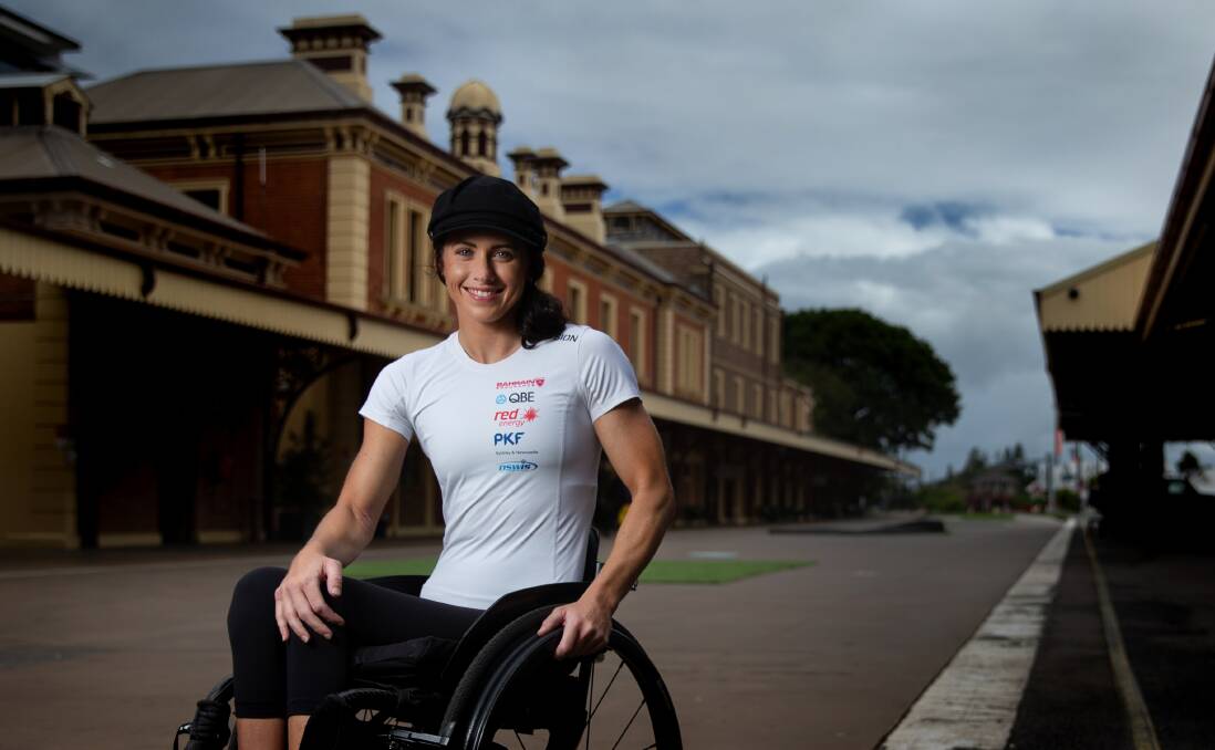 RETURN: Lauren Parker is looking forward to a competitive hit-out in the City of Newcastle Paratriathlon on Saturday. Picture: Marina Neil