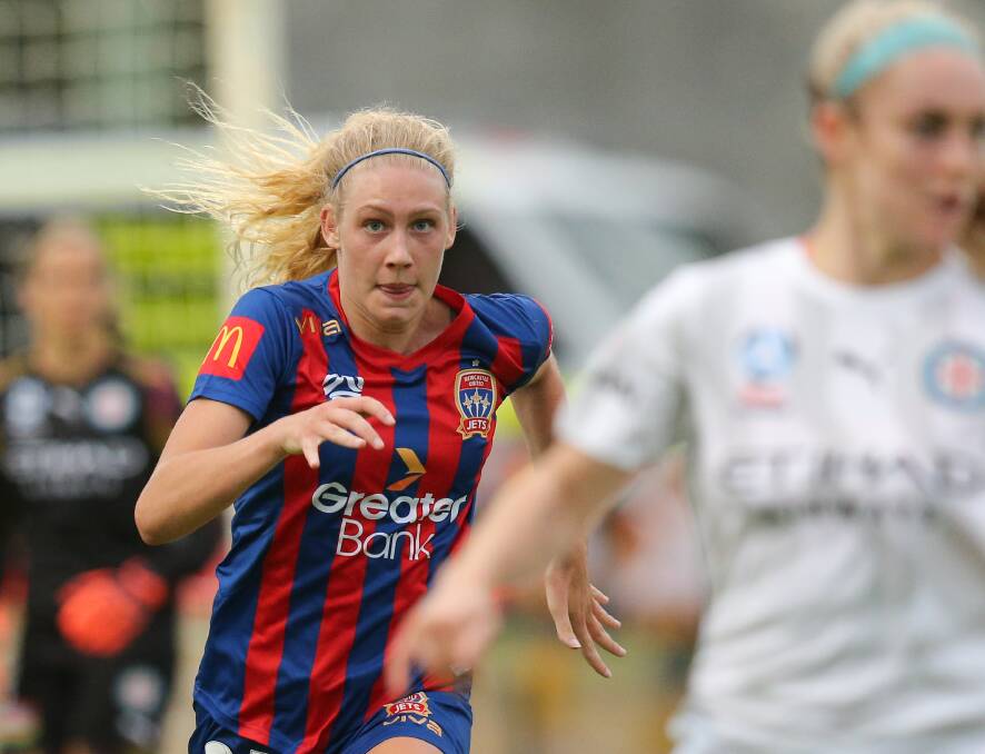 GOAL: Teigan Collister scored against the Reds in Adelaide on Thursday night. Picture: Max Mason-Hubers