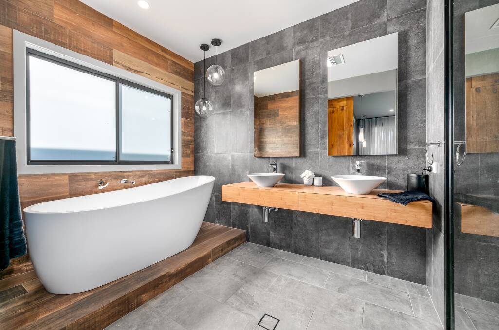 The ensuite in 27 Winsor Street, Merewether which has a guide of $1.85 million to $1.95 million.