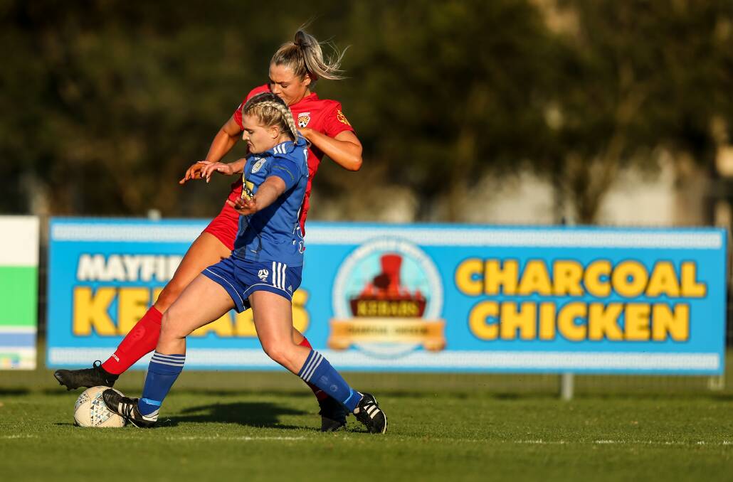 HARD-FOUGHT: Magic and Olympic played out a 2-2 draw in round six and face off on Sunday in a match that could determine the Herald Women's Premier League minor premiership. Picture: Marina Neil