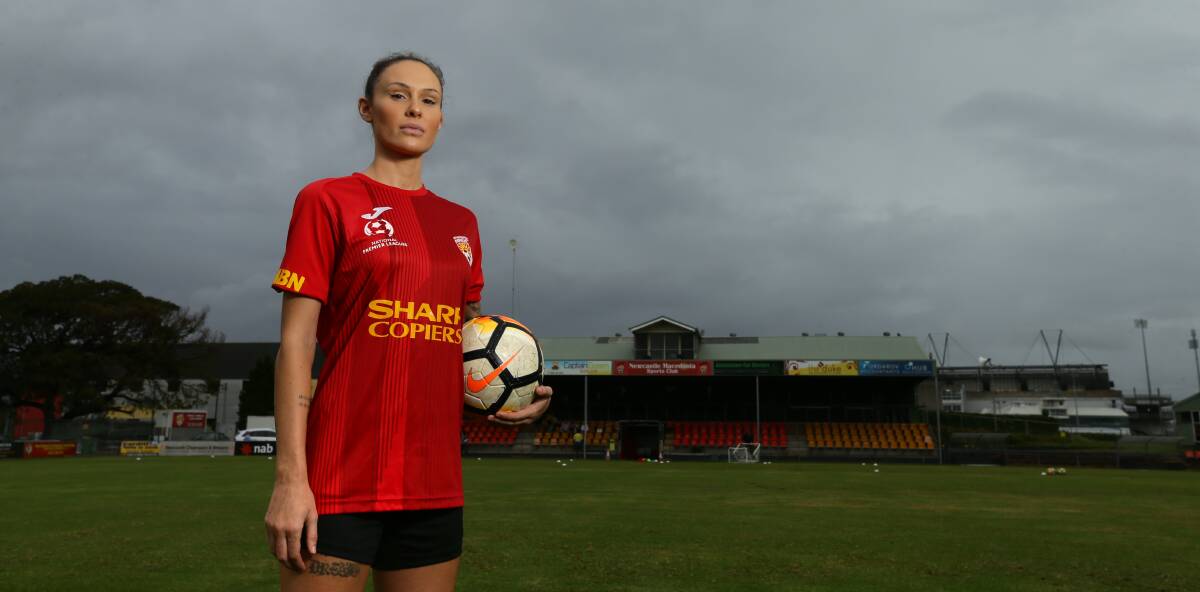 BACK: Adriana Jones will play for Broadmeadow in the Herald Women's Premier League this season. Picture: Jonathan Carroll 