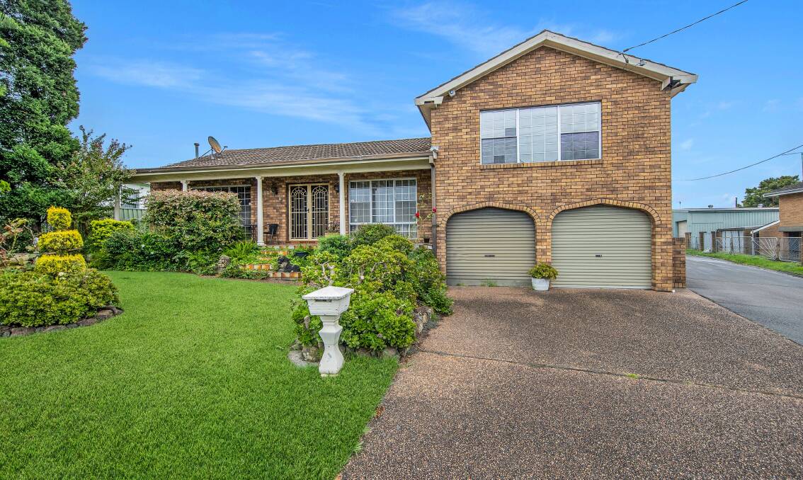This Broadmeadow home is on a large block of around 1200 square metres.