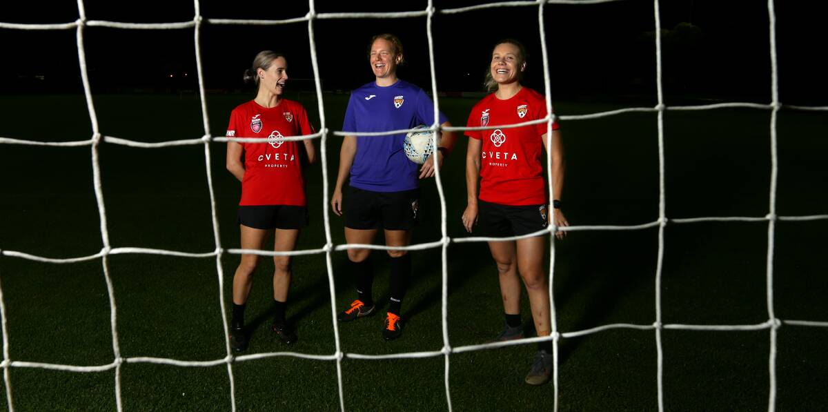 KEY ADDITIONS: Magic recruits, from left, Ash Brodigan, Alison Logue and Nadja Squires. Picture: Jonathan Carroll