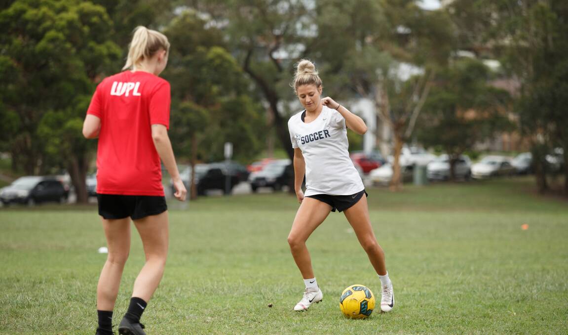 TREBLE: Jemma House, pictured in pre-season, scored a hat-trick as Newcastle Olympic overpowered Warners Bay 4-0 at John Street Oval on Sunday. Picture: Max Mason-Hubers