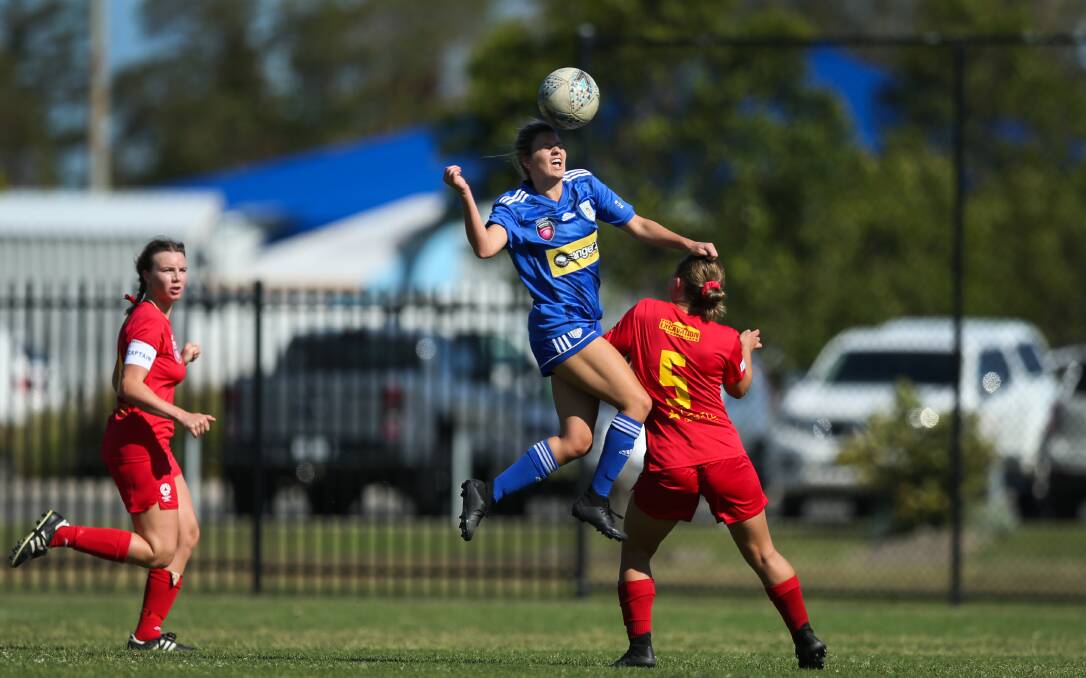 READY TO STRIKE: Last year's Herald WPL leading scorer and player of the year Jemma House is expected to be available for selection for Olympic's round-two match with Broadmeadow Magic this weekend. Picture: Marina Neil
