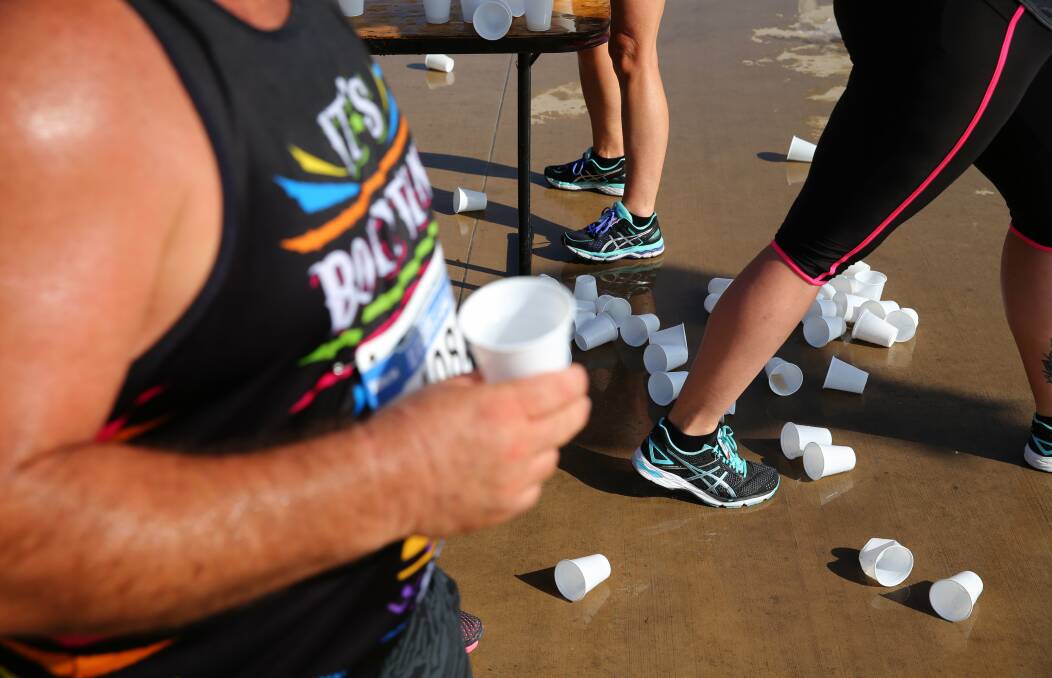 HYDRATION: Your body will lose fluids through some illness. When you return to exercise, take it easy and ensure you are consuming adequate fluids. Picture: Fairfax Media