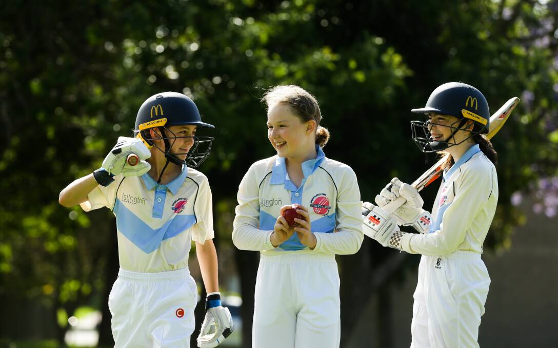 Junior girls' cricket participation numbers are exploding in Newcastle. Pictures by Jonathan Carroll
