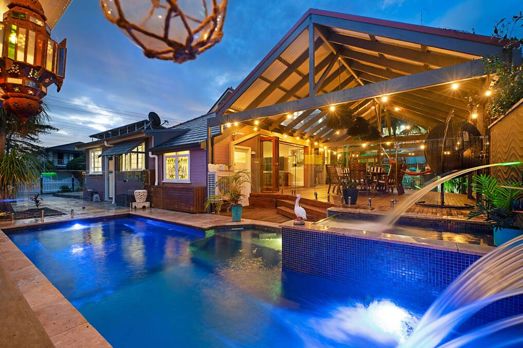 SPACE: This Hamilton home with an entertaining pavilion and pool is positioned on a triple block of 1076 square metres.