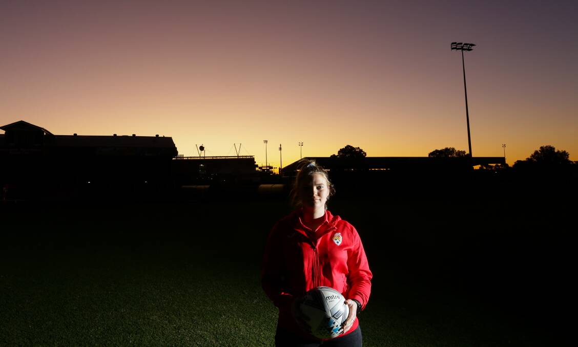 BACK: Broadmeadow midfielder Kobie Ferguson is set to play her first game this weekend since sustaining a major knee injury in June last year. Picture: Jonathan Carroll
