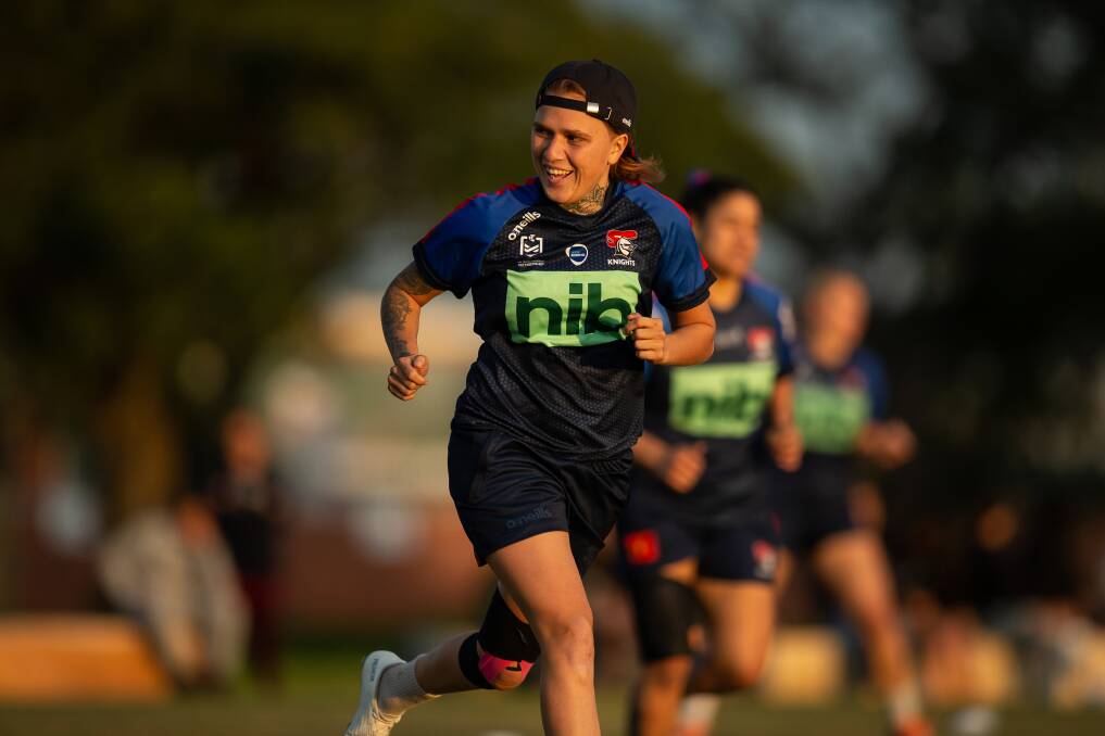Halfback Caitlin Moran has re-signed with the Newcastle Knights. Picture by Marina Neil