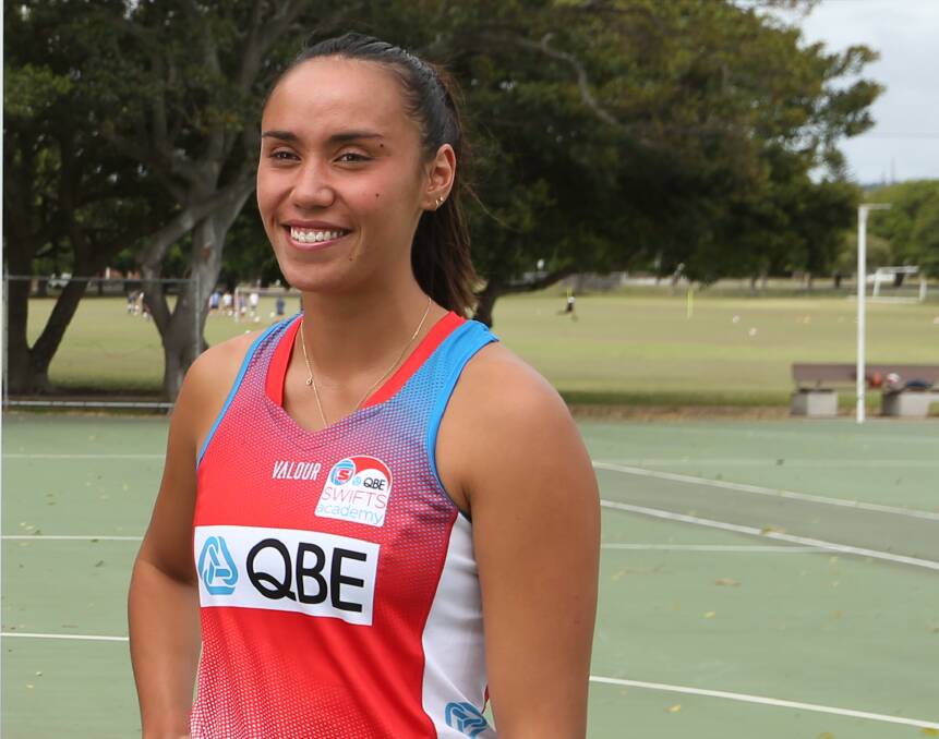 TALENT: Kilaben Bay's Dakota Thomas has been named in the NSW Swifts Academy team for the Australian Netball Championships. Picture: Simone De Peak