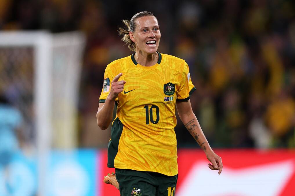 Elation quickly turned to deflation for Matildas goalscorer Emily van Egmond as the Matildas lost 3-2 to Nigeria at Suncorp Stadium on Thursday night. Picture Getty Images