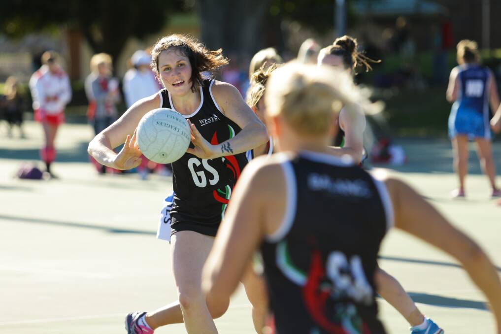 PRESENCE: West goal shooter Maddie Taylor missed the first-round clash with Forsythes Business Advisors in Newcastle open netball. Picture: Jonathan Carroll