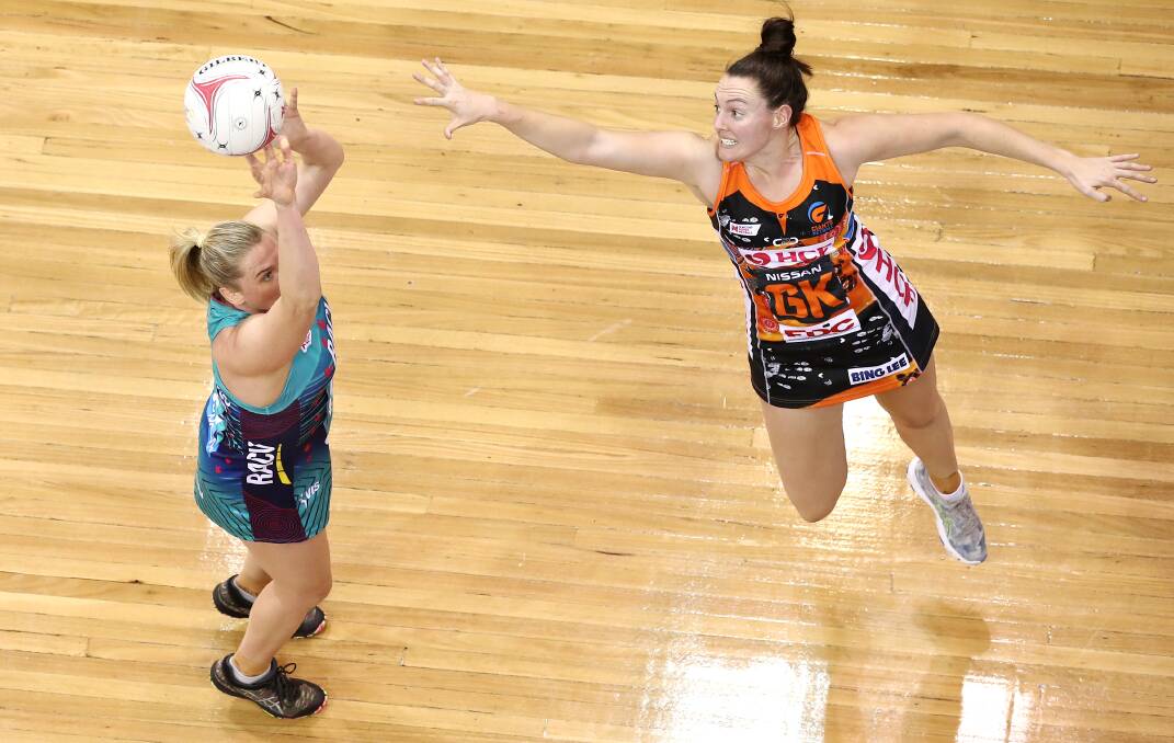 IMPACT: Newcastle's Sam Poolman has been an important player for netball on and off the court. Picture: Cameron Spencer/Getty Images
