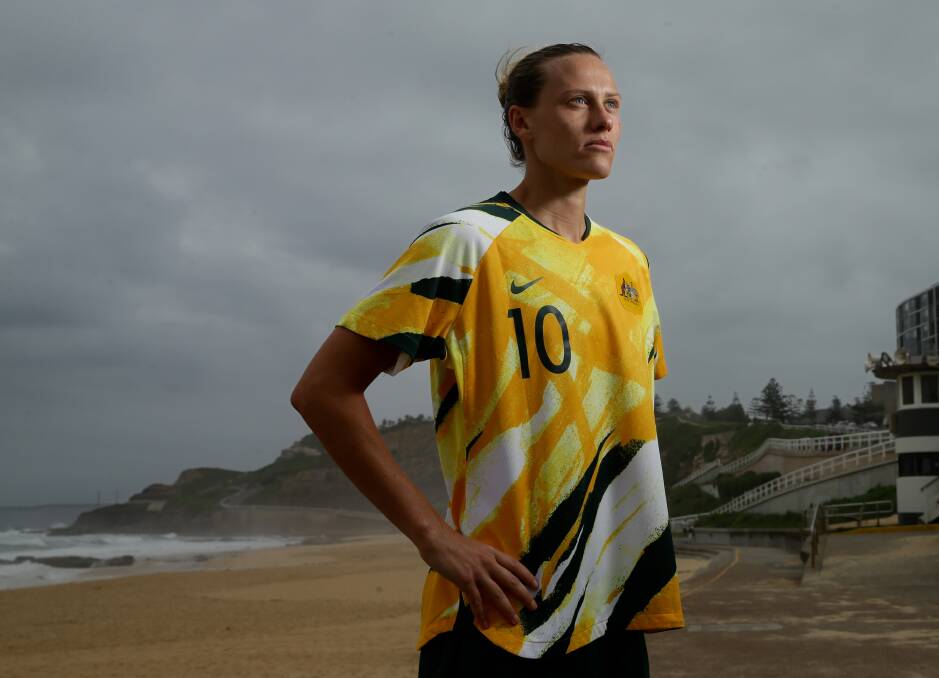 IMPACT: Newcastle's Emily van Egmond scored and produced as assist as the Matildas downed Brazil 3-1 on Saturday night. Picture: Jonathan Carroll