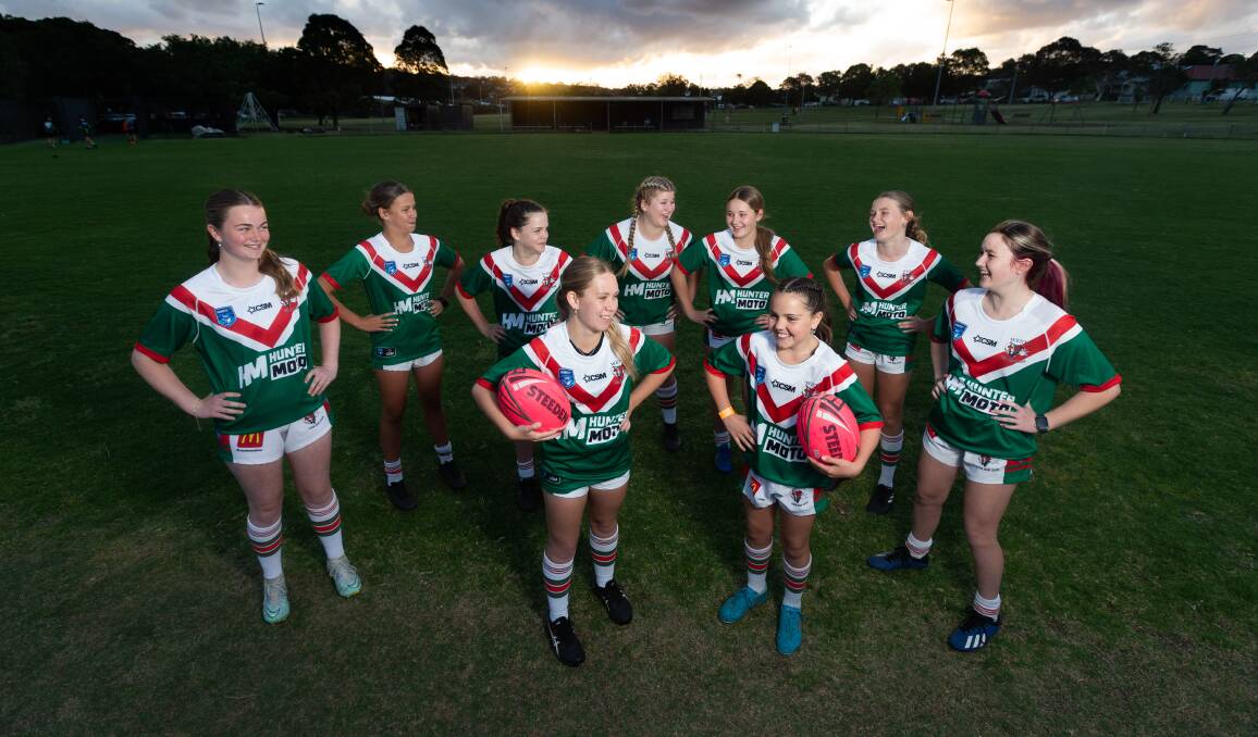 Western Suburbs Junior Rugby League Club players can see a pathway to the NRLW. Picture by Jonathan Carroll 