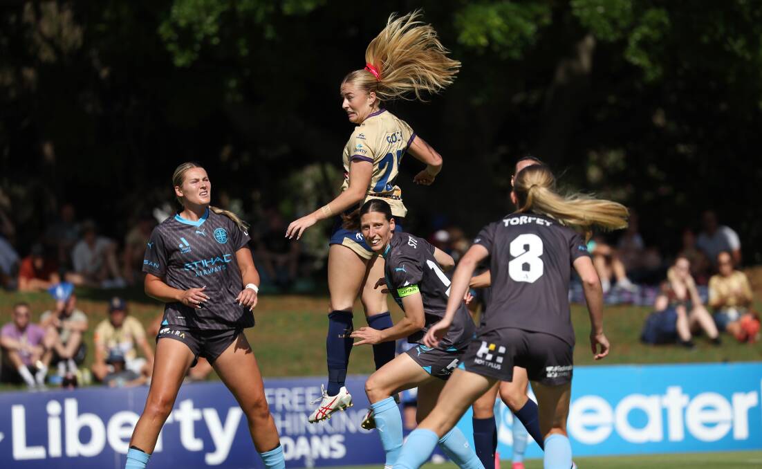 A-League Women's action at No.2 Sportsground on Sunday. Pictures by Peter Lorimer
