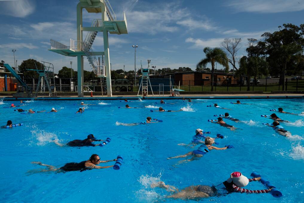 WATER WORKOUT: Lambton Pool is one of many pools around the region which has reopened and offer a range of swimming and aqua fitness activities to get the whole family moving. Picture: Max Mason-Hubers