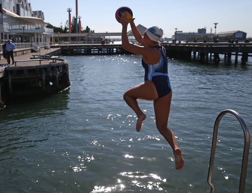 EXCITED: Hunter Hurricanes women's player Belle Humby cannot wait to showcase water polo to the people of Newcastle. Picture: Marina Neil