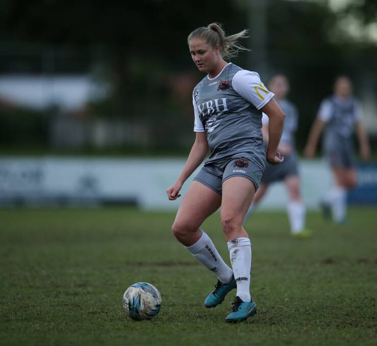 GOAL: Tara Andrews opened the scoring as Warners Bay defeated Charlestown at Allen Davis Field on Sunday. Picture: Marina Neil