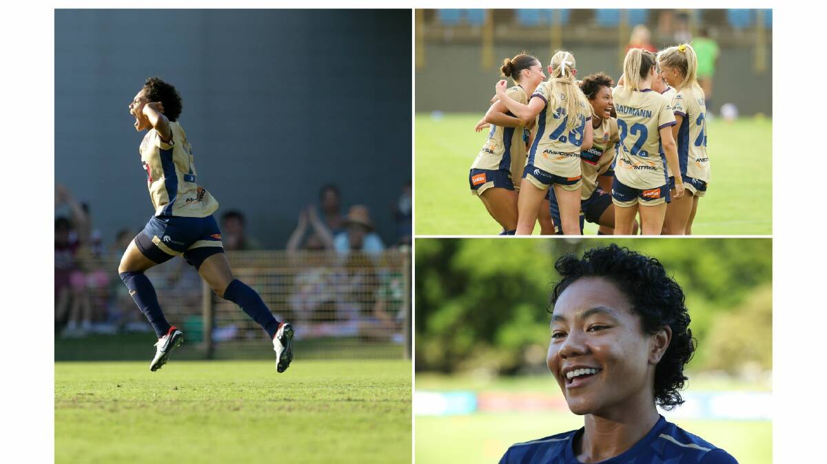 Sarina Bolden is firing for the Newcastle Jets. Pictures by Jonathan Carroll and Simone De Peak