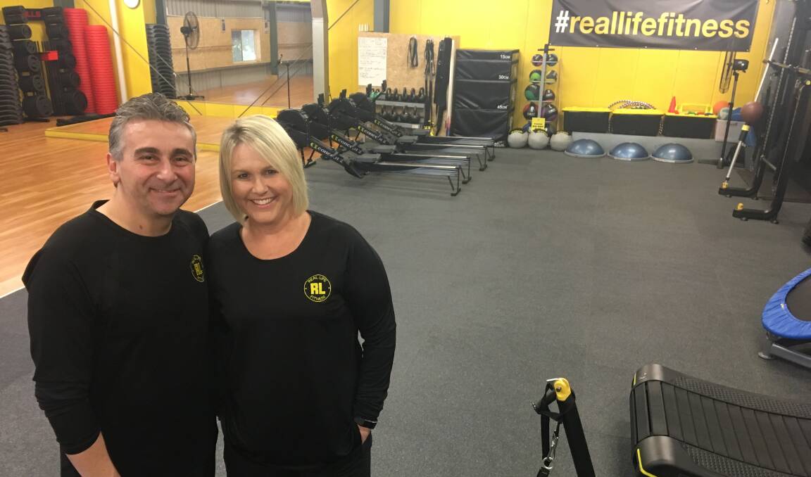 NEW VENTURE: After years of working for others in the fitness industry, husband and wife Sergio and Lisa Rossi have set up their own gymnasium called Real Life Fitness.