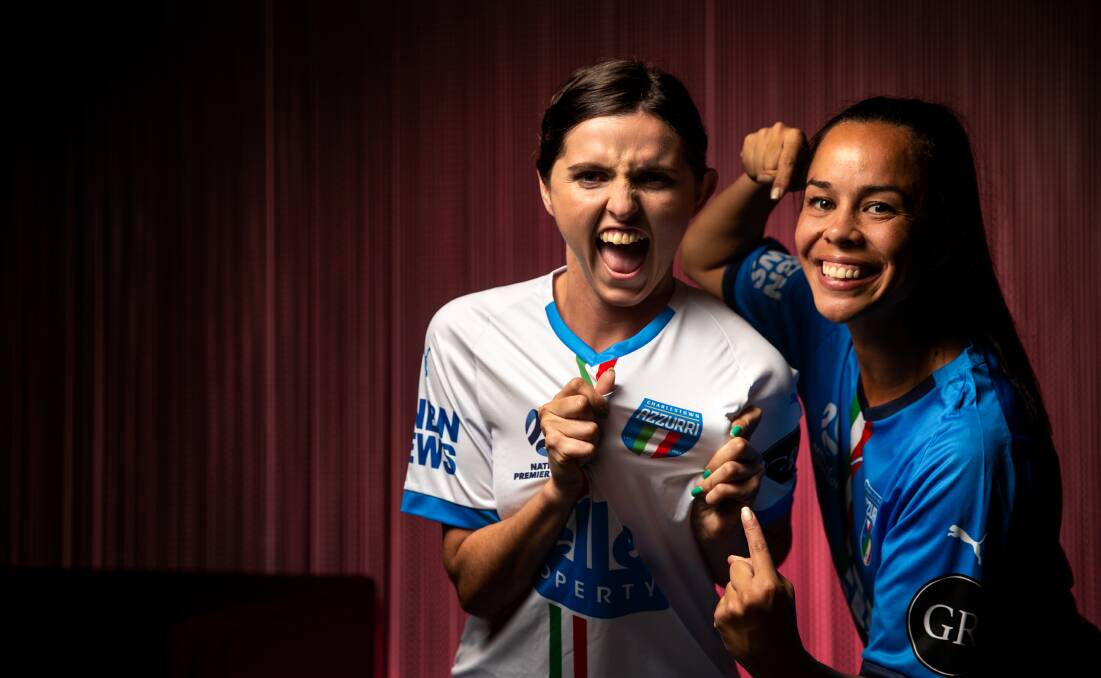 Lori Depczynski, left, and Nicki Jones are excited about the move to Charlestown Azzurri and will be key to the success of the Herald WPL newcomers. Picture: Marina Neil