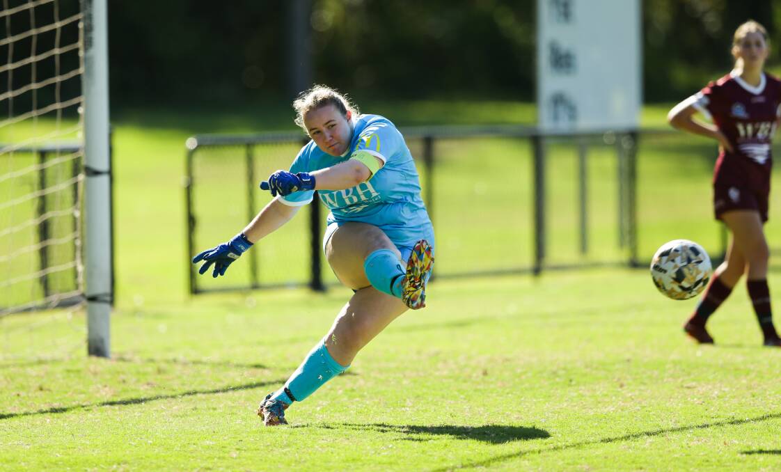 Warners Bay goalkeeper Georgia Cooksey is the only remaining player from last year's senior squad. Picture by Jonathan Carroll