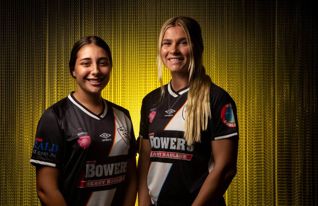 Lainey Elford, left, and Kirrilly Hughes are excited for the Herald Women's Premier League season ahead. Picture: Marina Neil