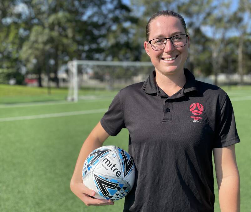 TIME TO CELEBRATE: Northern NSW Football female participation and inclusion officer Annelise Rosnell is passionate about increasing opportunities for all. Picture: Supplied