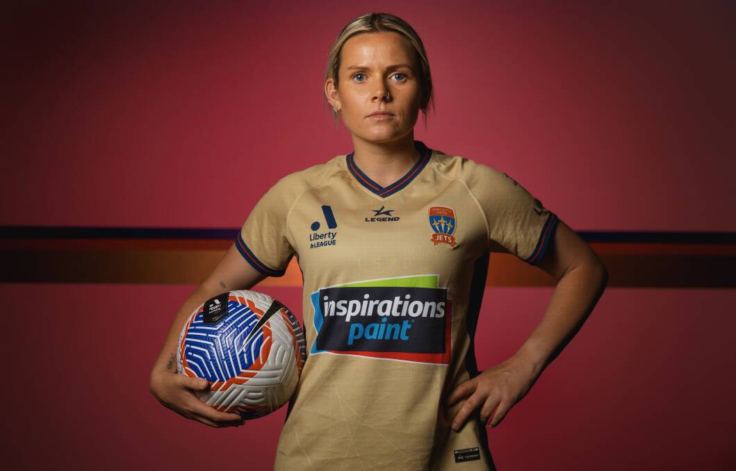Cassidy Davis is eyeing a record appearance for the Newcastle Jets at home this weekend. Picture by Marina Neil