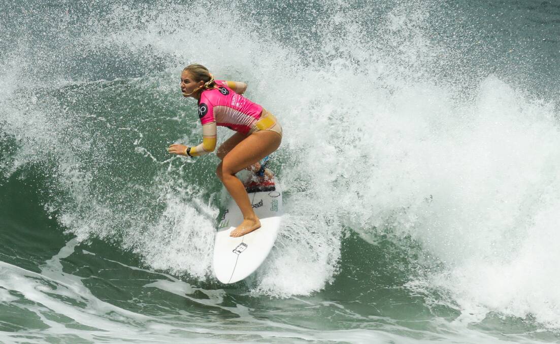 PARITY: Surfest's women's event has been crowd-funded since 2016. Picture shows 2020 competitor Gabriela Bryan, of Hawaii. The event was not held last year. Picture: Jonathan Carroll