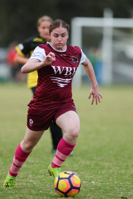 WAITING GAME: Warners Bay midfielder Tara Pender lives in Sydney and does not know if she will be able to play this weekend. Picture: Max Mason-Hubers