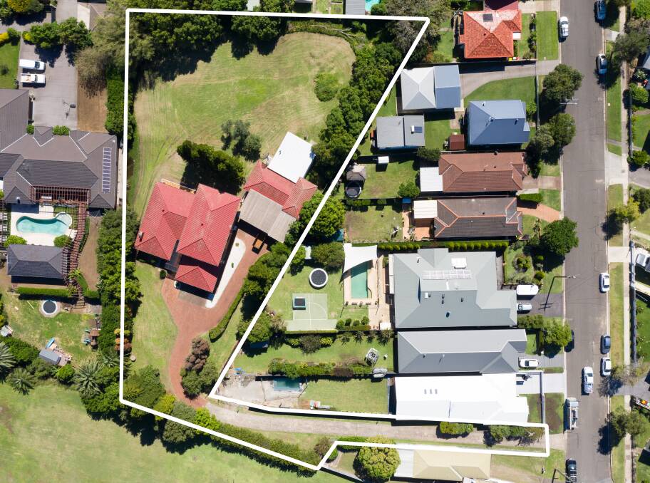 RECORD: This Lambton property featured a six-bedroom home on a battleaxe block 4488 square metres in size.