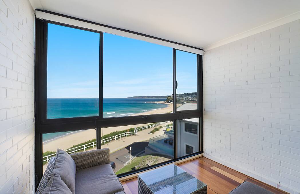 SOLD: This top-floor Merewether apartment with two bedrooms and uninterrupted ocean views has been bought for $840,000.